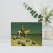 フレデリック・レミントンのナイトヘルダー(1908年頃) ポストカード (スタンド正面)