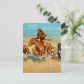 フレデリック・レミントンのバッファローランナー（1909年） ポストカード (スタンド正面)