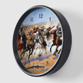 フレデリック・レミントンの材木用ダッシュ 壁時計 (傾斜)