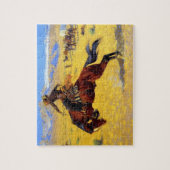 フレデリック·レミントンアート「ベルの寒い朝 ジグソーパズル (縦)