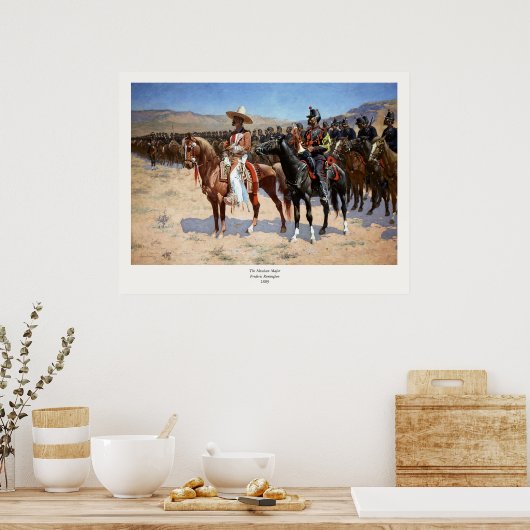 フレデリック・レミントン専攻の・ザ・メキシコ(1889) ポスター (キッチン)