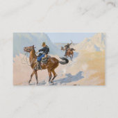 フレデリック・レミントン軍隊の犠牲（待ち伏せ） 名刺 (裏面)