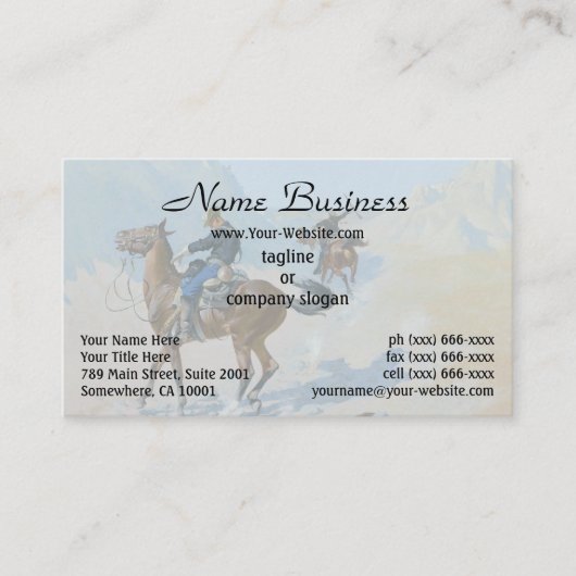 フレデリック・レミントン軍隊の犠牲（待ち伏せ） 名刺 (正面)