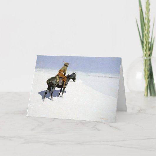 フレデリック·レミントン·ウェスタンアート「スカウト」 カード (正面)