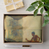 フレデリック・レミントン・ウェスタン・アート「エピソード – バッファロー 薄葉紙 (ギフト)