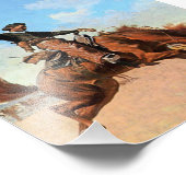 フレデリック・レミントン・ウェスタン・アート「バック・ジャンパー」 フォトプリント (角)