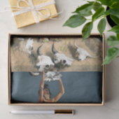 フレデリック・レミントン・ウェスタン・アート「バフを誘う 薄葉紙 (ギフト)