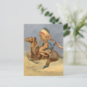 フレデリック・レミントン・ウェスタン・アート「ポニー・ウォー・ダンス」 ポストカード (スタンド正面)