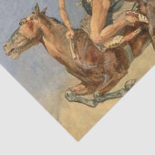 フレデリック・レミントン・ウェスタン・アート「ポニー・ウォー・ダンス」 薄葉紙 (詳細)