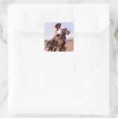 フレデリック・レミントン・ウェスタン・アート「レジメンタル・スカウト スクエアシール (バッグ)