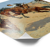 フレデリック・レミントン・ウェスタン・アート「彼を自由にする」 フォトプリント            (角)