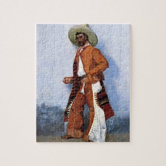 フレデリック・レミントン・ウェスタン・アート「A Vaquero」 ジグソーパズル (縦)