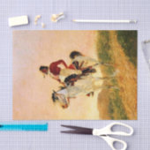 フレデリック·レミントン·ウエスタンアモダンート「コマンチ」 薄葉紙 (クラフト)