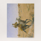 フレデリック・レミントン・ザ・フライト1895 ジグソーパズル (縦)