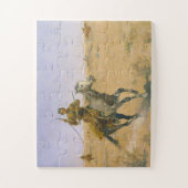 フレデリック・レミントン・ザ・フライト1895 ジグソーパズル (縦)