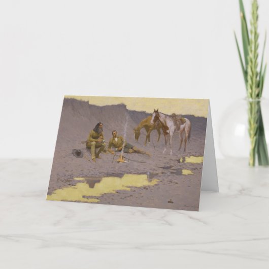 フレデリック・レミントン – シマロンの新年 シーズンカード (正面)