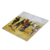 フレデリック・レミントン『スカウティングパーティー』 タイル (側面)