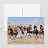 フレデリック・レミントン・ダッシュ・フォー・ザ・ティンバー ポストカード (正面/裏面)