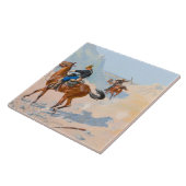 フレデリック·レミントン：先進軍、または軍 タイル (側面)