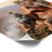 フレデリック・レミントン「第10騎兵連れ」 フォトプリント            (角)