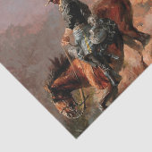 フレデリック·レミントン「第10騎兵」 薄葉紙 (詳細)