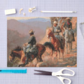 フレデリック·レミントン「第10騎兵」 薄葉紙 (クラフト)
