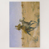 フレデリック・レミントン 逃亡 1895 ジグソーパズル (縦)