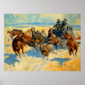 フレデリック・レミ絵画ントンの「Downing the Nigh Lead」 ポスター (正面)