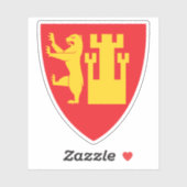 フレドリクスタッドの紋章 シール (シート)