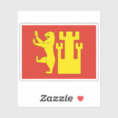 フレドリクスタッド国旗 シール (シート)