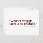 フレドリックダグラス引用文 ポストカード (正面/裏面)