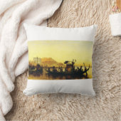 フレドリック・アーサーによるナイルでのミイラの葬儀 クッション (ブランケット)