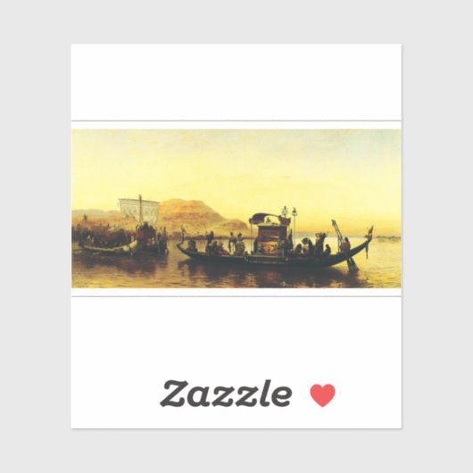 フレドリック・アーサーによるナイルでのミイラの葬儀 シール (シート)