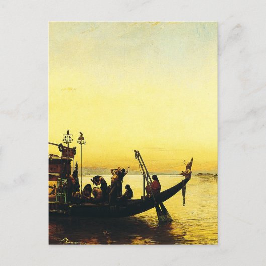 フレドリック・アーサーによるナイルでのミイラの葬儀 ポストカード (正面)