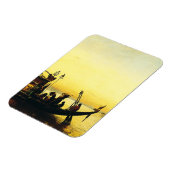 フレドリック・アーサーによるナイルでのミイラの葬儀 マグネット (左側)