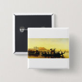 フレドリック・アーサーによるナイルでのミイラの葬儀 缶バッジ (正面&裏面)