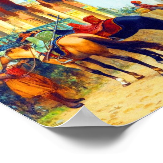 フレドリック・アーサー・ブリッジマンによる北アフリカの裁判所 ポスター (角)