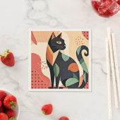 フレドリック・ザ・ネコ、ボホシック。 スタンダードカクテルナプキン (インサイチュ)