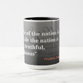 フレドリック・ダグラス引用文 マグカップ (中央)