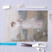 フレドリック・ディールマンの花畑の女性 薄葉紙 (クラフト)