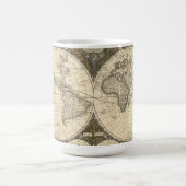 フレドリック・ド・ウィットによる1660年世界地図 コーヒーマグカップ (中央)