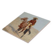 フレドリック・レミントン著「メキシコ・ヴァケロ・ホースマン」 タイル (側面)