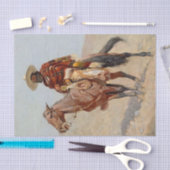 フレドリック・レミントン著「メキシコ・ヴァケロ・ホースマン」 薄葉紙 (クラフト)