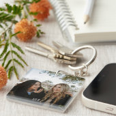 フレパーソナライズされた最高のモダンンドフォト引用文 キーホルダー (正面右)