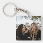 フレパーソナライズされた最高のモダンンドフォト引用文 キーホルダー (正面)
