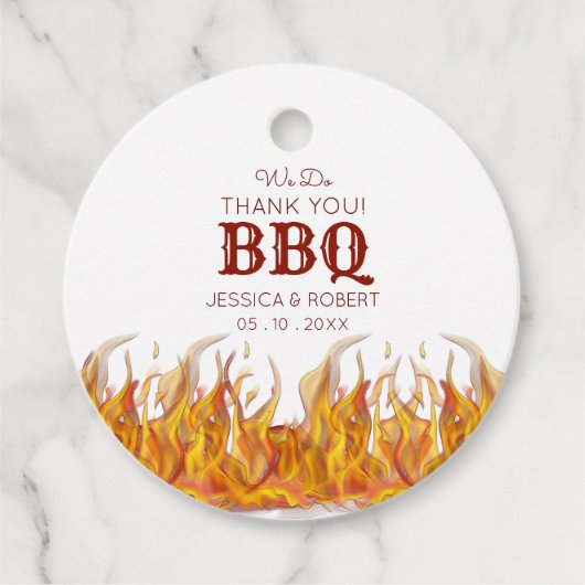 フレミングホット ファイヤー BBQ グリルパーティー フェイバータグ (正面)