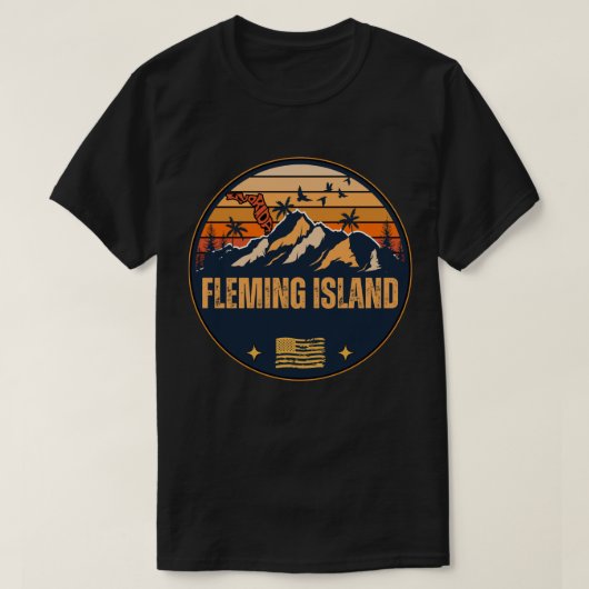 フレミング島, フロリダ州 Tシャツ (デザイン正面)