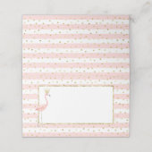 フレミンゴピンクゴールドの小さなフードテント プレイスカード (外部開封)