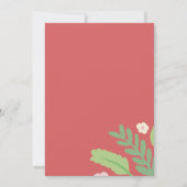 フレミンゴ トロピカル 招待状 (裏面)