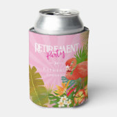 フレミンゴ リタイアメント ピンク 缶クーラー (缶正面)